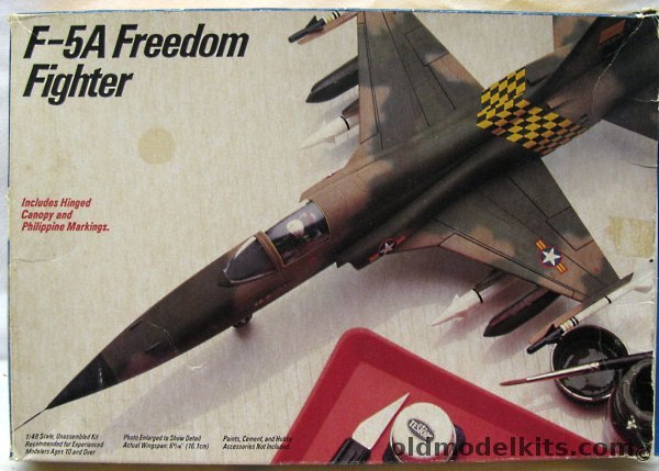Testors 1/48 Northrop F-5A Tiger Freedom Fighter - USAF or Philippine Air Force, 586 plastic model kit